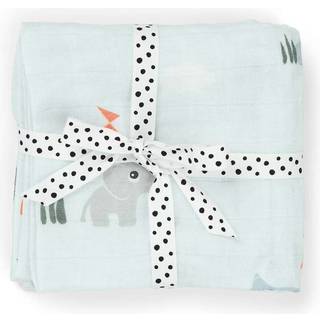 Done By Deer Playground Tæppe/ Stofble i Musselin 2-pak, Blue