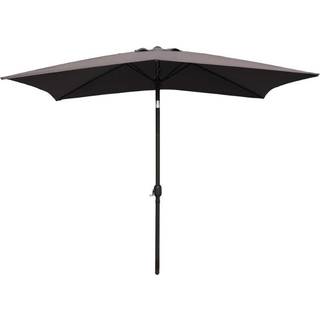 HOFFMANN Alu parasol cordoba 2x3m m/tilt - grå