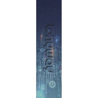 Longway Printed Griptape til Løbehjul - Circuit Board Blue