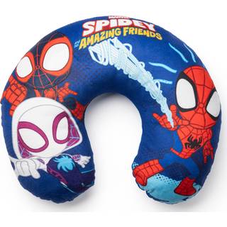 Jay Franco Marvel Spidey og hans fantastiske venner Kids Travel Neck Pillow - Soft Polyester Support til bilfly og vejture - Komfortabel børnehal