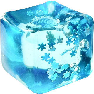 Stress kugler isterning med snefnug indeni for dine bedste bløde og chill sne stykker tavs