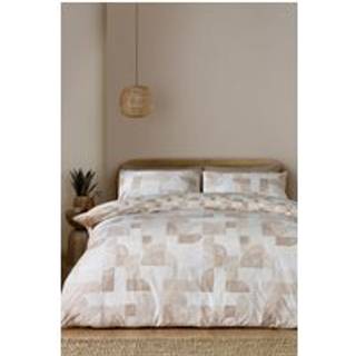 Catherine Lansfield Catherine Lansfield Natural Sloane Geo Reversible Duvet Cover Set