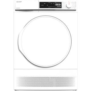 Sharp KD-NCA8S7PW91-DE tørretumbler Fritstående Front-læsning 8 kg Hvid