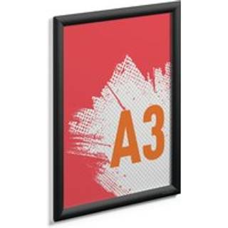 Durable klikramme i a3 aluminium 25 mm, sort