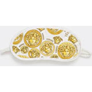 Versace Accessories - 'Medusa Amplified' eye mask, white in white 100% Cotton