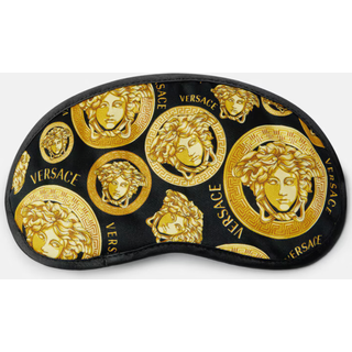 Versace Accessories - 'Medusa Amplified' eye mask, black in black 100% Cotton
