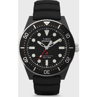 Timex Deep Water Reef Black Dial Rubber Strap Men's Watch TW2Y02200