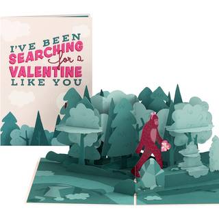 Lovepop Valentine Pop-up-kort til hende og ham - 3D-lyknskningskort til drenge, piger, mnd, kvinder - 5"""" x 7"""" Bigfoot-kort - tomt notekort og