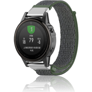 Garmin Fenix 5S/5S Plus/6S/6S Pro Velcro Rem i Mørkegrøn