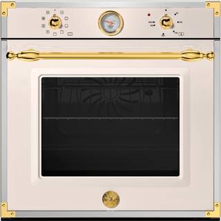 F609HEREKTAG Heritage indbygningsovn, 60 cm, elfenbenshvid/guld