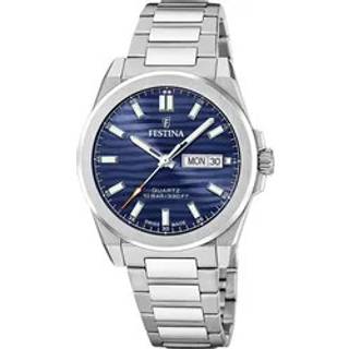 Festina F20073/2 Herrenuhr Stahl/Blau mit Saphirglas