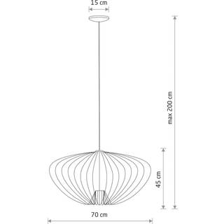 Pumpkin L hængelampe, mørkegrå, Ø 70 cm, metal, GU10