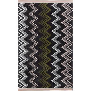 Bedeck of Belfast Bedeck of Belfast Charcoal Green Pink Claudia 100% Cotton Towel