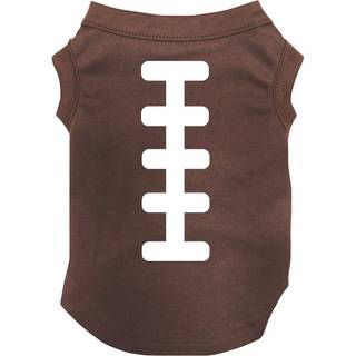 Petitebella rugbytrykt hundehvalpeskjorte (brun medium)