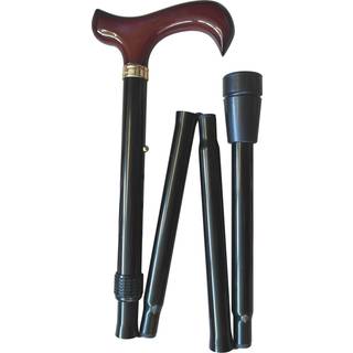 Sammenklappelig stok, derby-greb, højdejusterbar