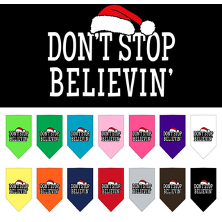 Sluta inte tro på skärmtryck bandana marinblå liten liten