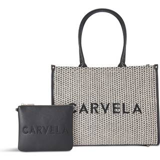Carvela Cream Sorrento Chuck i 100% bomuld Mulepose BagEn