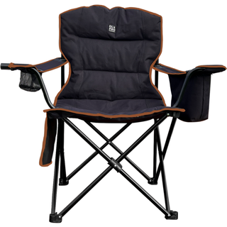 Henwick Padded Folding Camp Camping Chair Orange & Black