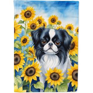 Carolines skatte dac6103chf japansk hage i solsikker hus flag stor veranda ærme stang dekorativt uden