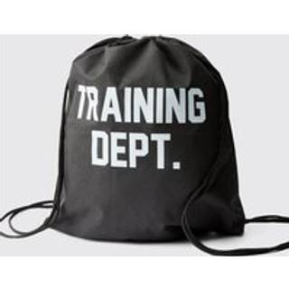 Mens Black Training Dept Drawstring Gym Bag