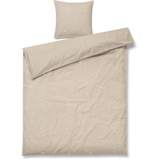 Juna Daisy Sengesæt 140x200 + 60x63 Cm Sand / t - Sengetøj Økologisk Bomuld Hvid - 646625