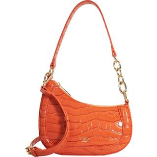 Dune London Dune London Orange Dark Dinkydeliberate Mini Woven Slouch Crossbody Bag