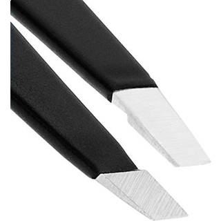 jenbrynspincet Rustfrit stl Ansigtshrfjerning Pincet til mnd og kvinder i sort med skr spids til nem plukning af AURAY