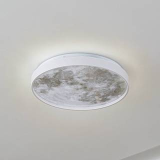 Lindby loftlampe Lune, plast, metal, 38 cm