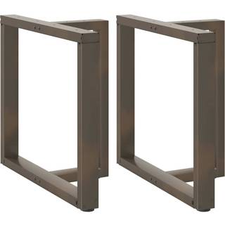 Sofabordben T-Formet Naturstål Stål Naturfarvet - 80 x 35 x (72-73) cm