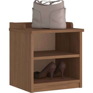 Entrébænk Sandnes 45X40X50 Cm Massivt Fyrretræ - wallnut