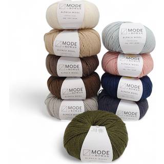 Mode at Rowan Alpaca Wool 014 Dove Indhold: 50% alpaca, 50% uld Vægt/længde: 50 g = ca. 116 meter Anbefalede pinde: 3.75 mm Strikkefasthed: 10 x 10 cm = 23 m x 30 p Vask: Vaskes i hånden / Tørres fladt.