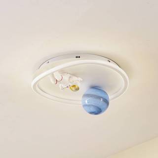 Lindby LED-loftlampe Kosmo, 40 cm, hvid, metal, jord