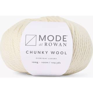 Mode at Rowan Chunky Wool 014 Ghost Indhold: 100% uld Vægt/længde: 100 g = ca. 100 meter Anbefalede pinde: 7.00 mm Strikkefasthed: 10 x 10 cm = 13 m x 16 p Vask: Vaskes i hånden / Tørres fladt.