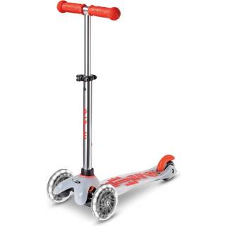 Mini Micro Deluxe FLUX Scooter with LED Wheels - Red