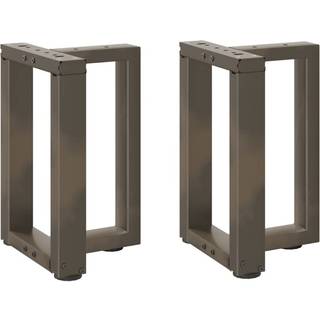 Sofabordben T-Formet Naturstål Stål Naturfarvet - 28 x 25 x (42-43) cm