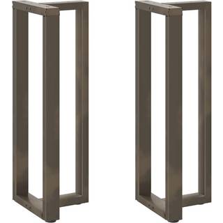 Sofabordben T-Formet Naturstål Stål Naturfarvet - 50 x 35 x (110-111) cm