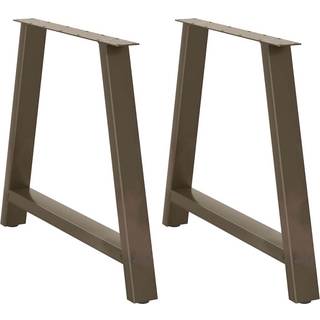 Sofabordben A-Formet Stål - Naturfarvet / 90 x (72-73) cm