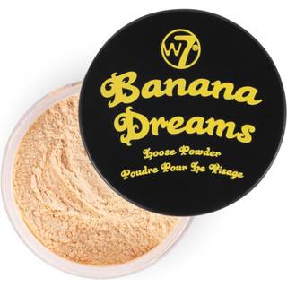 W7 Banandrømme Løs indstillingspulver - Vægtløst gul sløringspulver til alle hudfarver