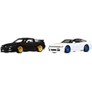 Hot Wheels Premium Car Culture Diecast Vehicle 2-Pack 1/64 '96 Nissan 180SX Type X & Nissan SilEighty