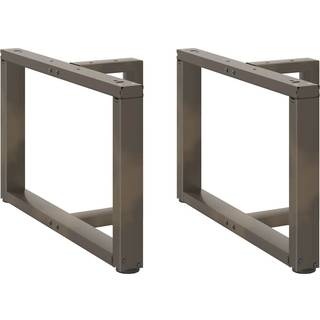 Sofabordben T-Formet Naturstål Stål Naturfarvet - 70 x 25 x (42-43) cm