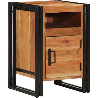 Sengebord 40X40X59 Cm Massivt Genbrugstræ - Massivt akacietræ