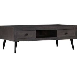 Sofabord 60X30X76 Cm Massivt Genbrugstræ - Naturfarvet