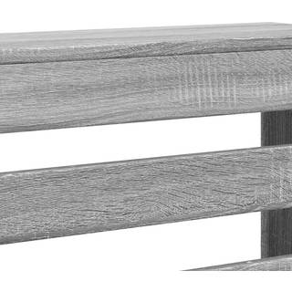 Radiatorskjuler Konstrueret Træ Grå Sonoma-Eg - horisontale lameller / 175 x 20 x 82 cm