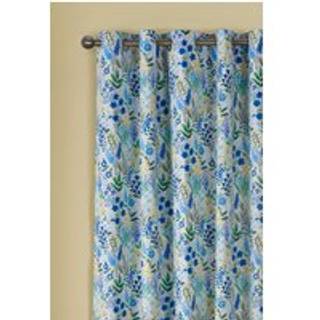 Catherine Lansfield Catherine Lansfield Blue Tilly Floral Fully Reversible Eyelet Curtains
