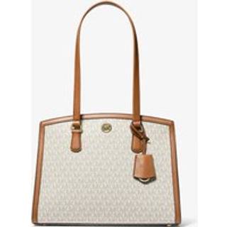 MK Chantal Medium Signature Logo Tote Bag - Natural - Michael Kors - ONE SIZE
