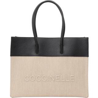 Coccinelle Myrtha Shopper taske natur/sort