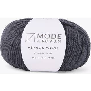 Mode at Rowan Alpaca Wool 010 Carbon Indhold: 50% alpaca, 50% uld Vægt/længde: 50 g = ca. 116 meter Anbefalede pinde: 3.75 mm Strikkefasthed: 10 x 10 cm = 23 m x 30 p Vask: Vaskes i hånden / Tørres fladt.