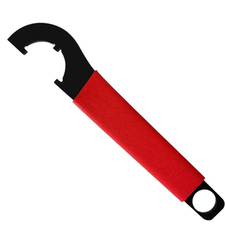 Kronnøgle 1 1/4 med skridsikkert gummihåndtag, skruenøgle