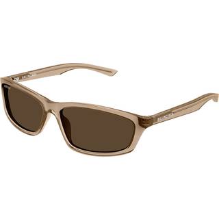 Balenciaga Unisex BB0401S 004 Solbriller Acetat Beige Brun Firkantet