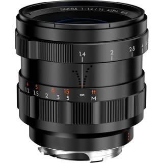 THYPOCH Simera full format Lens 75mm f/1.4 Leica M black
